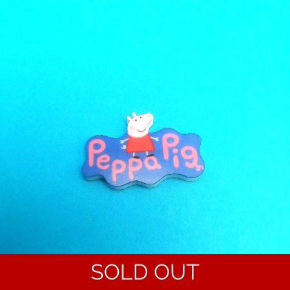 Peppa Pig logo pin badge Peppa Pig logo pin badge